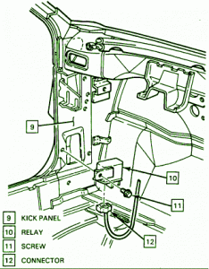 1989 Chevy Iroc-Z Connector Fuse Box Diagram