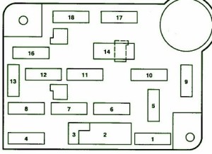 1992 Ford  Flareside Dash Fuse Box Diagram