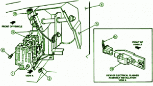 1993 Ford Exposition Front Of Vehicle Fuse Box Diagram