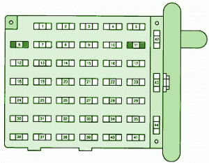 1997 Ford E-150 V-6 Fuse Box Diagram