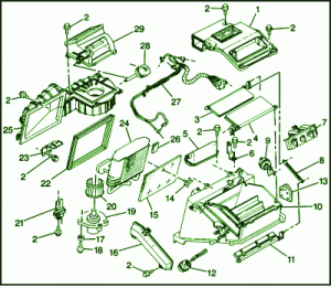 1998 Oldsmobile Cutlass Blower Motor Fuse Box Diagram