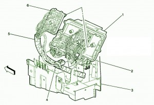 2003 GM Yukon Inside Underhood Fuse Box Diagram