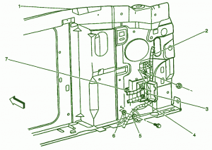 2004 Chevrolet Spark Interior Fuse Box Diagram