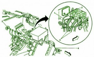 2004 Chevy Truck V.8 ACCU Fuse Box Diagram