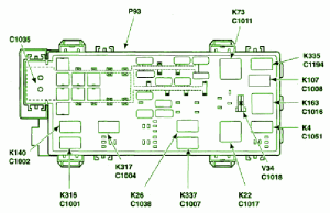 2006 Ford Mustang Saleen Battery Junction Fuse Box Diagram