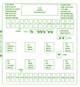 1985 BMW 325E Fuse Box Diagram