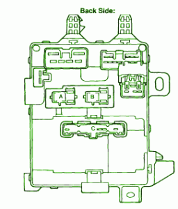 1991 Honda Ballade Instrument Fuse Box Diagram