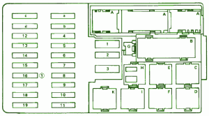 1993 Mercedes Benz 500SEL Fuse Box Diagram