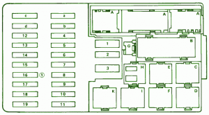 1994 Mercedes Benz 420 SEL Fuse Box Diagram