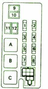 1995 Toyota 4runner Under Dash Fuse Box Diagram