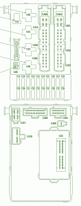 1997 Ford Contour Central Junction Fuse Box Diagram