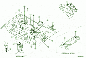 2000 MADZA 626 Fuse Box Diagram