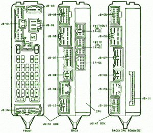 2001 Mazda 626 Joint Fuse Box Diagram