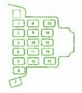 2002 Honda Accord 1800 Mini Fuse Box Diagram