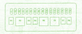 2002 Mercedes Benz W.203 Rear Fuse Box Diagram