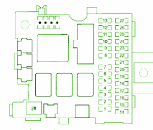 2003 Honda S2000 Main Engine Fuse Box DIagram