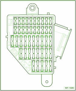 2003 VW Passat 2.0T Main Fuse Box Diagram