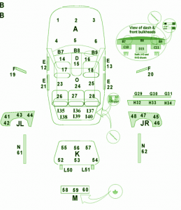 2004 Audi Saloon A3 All Fuse Box Diagram