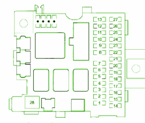 2004 Honda Pilot Component Fuse Box Diagram