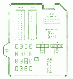 2004 Mazda 6 2.3 Fuse Box DIagram