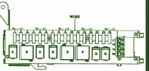 2004 Mercy C240 Engine Fuse Box Diagram