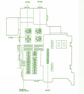 2004 Toyota Supra Instrument Fuse Box Diagram