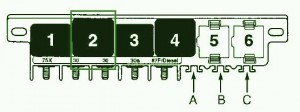 2008 Audi A8 TDI Fuse Box Diagram