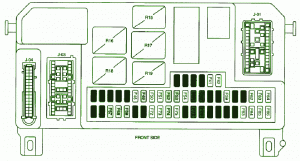 2008 Mazda Verisa Fuse Box DIagram