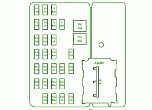 2009 Mazda BT50 Front Fuse Box Diagram