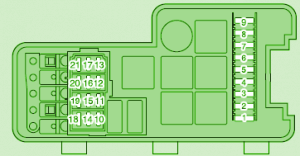 2010 Volvo S60 Engine compartment Fuse Block Diagram