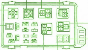 2011 Toyota New Camry Main Fuse Box Diagram