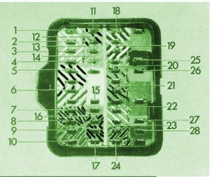 1979 BMW 02 Touring Under The Dash Fuse Box Diagram