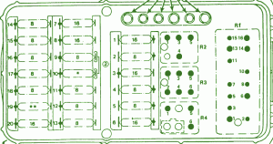 1989 Mercy Boxer 300E Rear Defogger Fuse Box Diagram