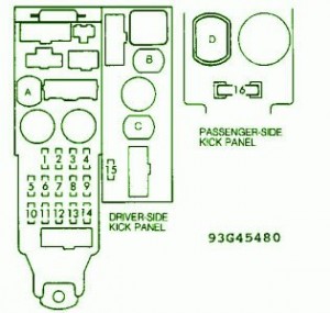 1991 Toyota Camry 4 cyl Fuse Box Diagram