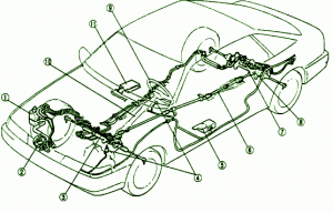 1992 Mazda MX-6 Wiring Fuse Box Diagram