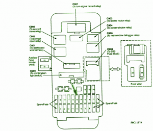 1995 Honda Prelude Interior Fuse Box Diagram