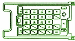 1995 Mazda Astina Under The  Dash Fuse box Diagram