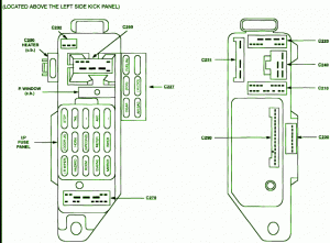 1997 Ford Escort LX 4 Door Fuse Box Diagram