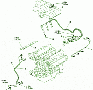 1997 Mitsubishi Montero SR.3500 Engine Main Fuse Box Diagram