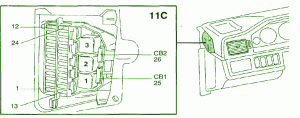 1997 Volvo 960 6 cyl  Fuse Box Diagram