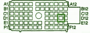 1998 GMC Seira 6.0 Connector Inside Fuse Box Diagram