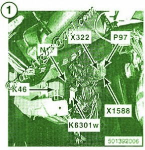 1999 BMW Z3 Under The dash Fuse Box Diagram