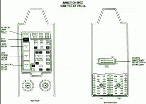 1999 Ford F350 Superduty Junction Box Fuse Box Diagram