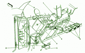 2000 GMC Jimmy The Hood Fuse Box Diagram