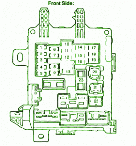 2000 Honda Corolla Instrument Fuse Box Diagram