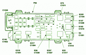 2001 Ford Ranger XLT Battery Junction Box Fuse Box Diagram