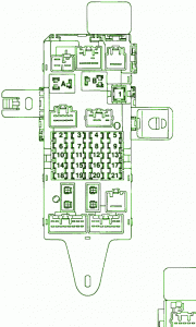 2002 Toyota GS.400 Main Engine Fuse Box Diagram