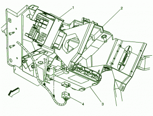 2003 Chevrolet Silverado SS Instrument Fuse Box Diagram