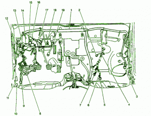 2003 Chevy Metro L-4 Junction Box Fuse Box Diagram