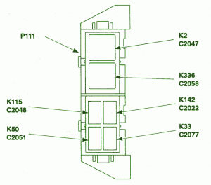 2003 Ford Ranger Auxiliary Relay Fuse Box Diagram